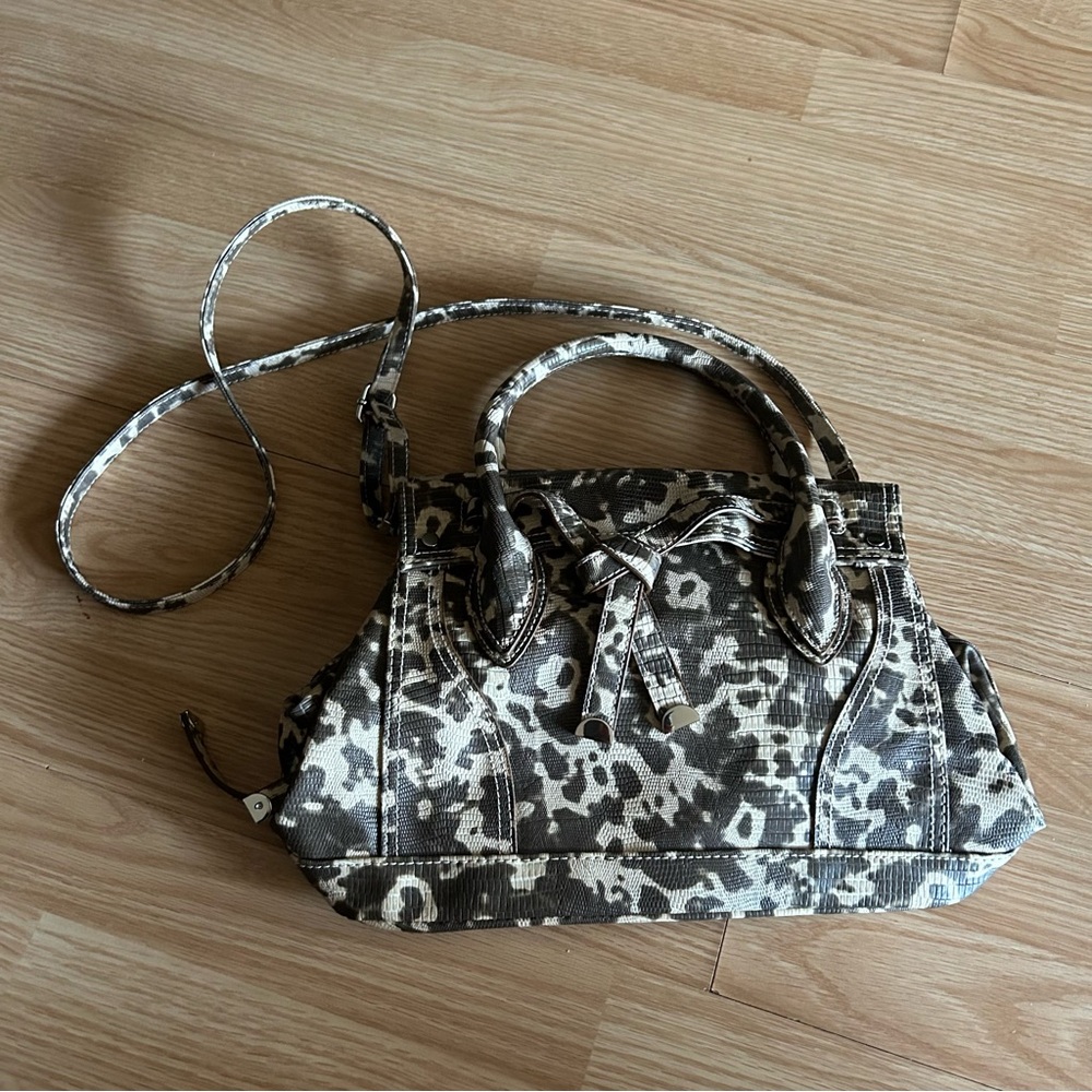 Worthington Animal Print Pattern Satchel Crossbody Bag